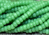 Hank of 14º Mint Green Seed Beads