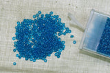 12° Vintage French Aqua Blue Seed Beads