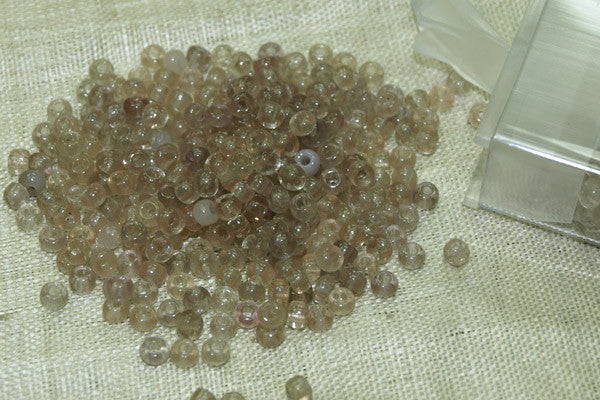 10° Vintage Venetian Transparent Taupe Seed Beads