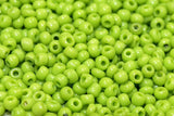 12° Vintage Opaque Yellow-green Venetian Seed Beads