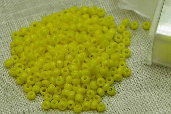 11° Vintage Venetian Yellow Seed Beads