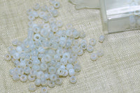 8° Vintage Venetian Old Opal White Seed Beads
