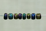 10° Vintage Venetian Black Iris Seed Beads