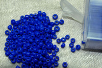 10° Vintage Venetian Opaque Navy Blue Seed Beads