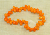 Vintage German Bright Orange Mini-Teardrops