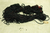 Huge Hank of Tiny Black Glass Tubes