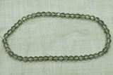 Vintage German Glass - Light Grey Faceted Rounds