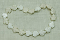 Vintage German Glass, Pressed Ivory Leaves
