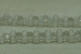Funky Matte Grey German Glass Beads