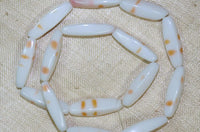 Vintage Japanese Glass Beads, White
