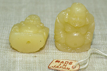 Cute Vintage Pressed Plastic Buddha Bead