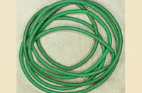 4mm Grass Green Vinyl Discs Beads from Africa